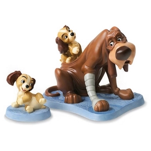 WDCC Disney Classics-Lady And The Tramp Trust And Puppy Old Dog, New Tricks & Playful Pup