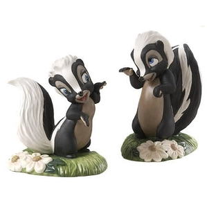 WDCC Disney Classics-Bambi Flower And Miss Skunk Walking On Air And Knocked For A Loop