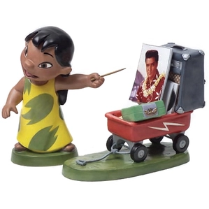 WDCC Disney Classics-Lilo And Stitch Lilo And Wagon Elvis Presley Was A Model Citizen