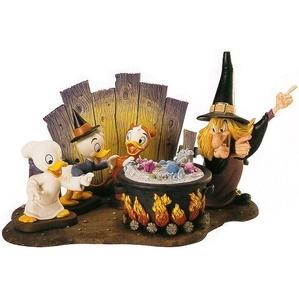 WDCC Disney Classics-Trick Or Treat Witch Hazel Brewing Up Trouble Complete Set