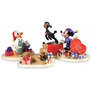 WDCC Disney Classics-Mickey,Donald,Pluto And Danny The Lamb A Heartfelt Surprise