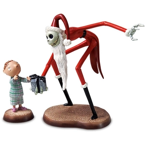WDCC Disney Classics-The Nightmare Before Christmas Santa Jack And Timmy A Ghoulish Gift