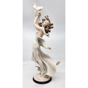 Giuseppe Armani-Girl With Calla Lily Candleholder-Right