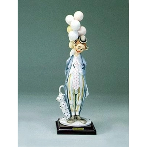 Giuseppe Armani-The Pensive Clown With Balloons