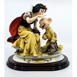 Giuseppe Armani-Snow White Kissing Dopey Artist Signed