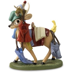 WDCC Disney Classics-Snow White Deer With Laundry Spring Cleaning