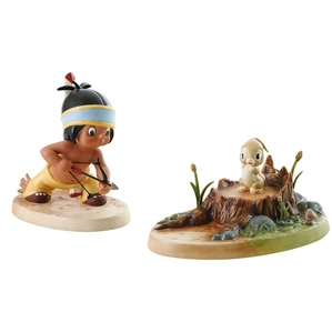 WDCC Disney Classics-Little Hiawatha And Bunny Mighty Hunter