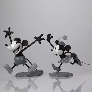 Walt Disney Archives-Mickey and Minnie B/W Maquettes