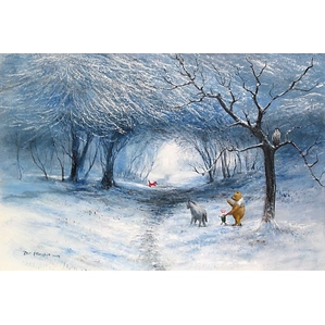 Peter Ellenshaw-Winter Walk - From Disney Winnie the Pooh
