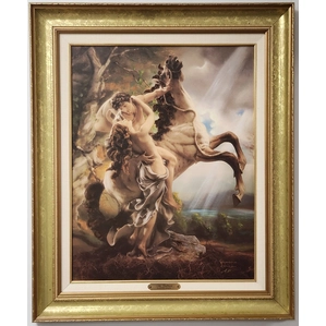 Giuseppe Armani-Embrace Canvas Transfer Hand Enhanced Framed Artist Proof