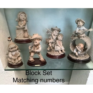Giuseppe Armani-Gullivers Children Terra Cotta Matched Set (Rare)