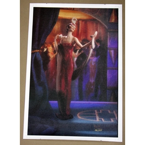 Giuseppe Armani-Lady with Compact Canvas Transfer