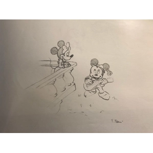 Giuseppe Armani-Original Concept Art for Disneyana Convention Mickey and Minnie