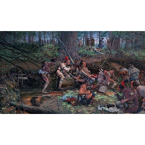 John Buxton-Ambush 1725 at Lovewell Pond
