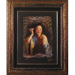 George Tsui-Painted Eyebrow Chiarograph on Paper