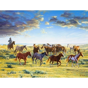Bob Coronato-The Horse Wrangler gatherd the morn