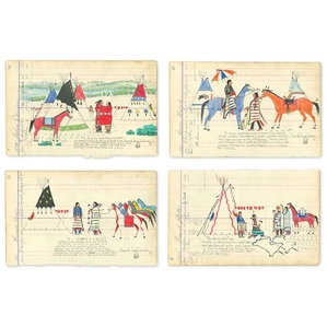Daniel Long Soldier-Newlyweds (Suite of 4) Limited EditionS