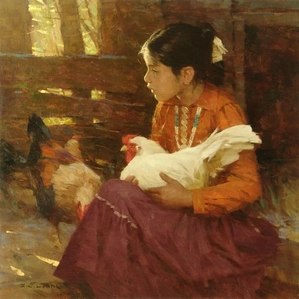 Z.S. Liang-Navajo Girl SMALLWORK EDITION ON