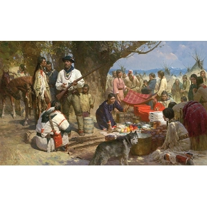Z.S. Liang-Trading with the Blackfeet, Montana Territory, 1860