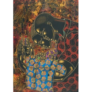 Larry Poncho Brown-Love Links & Lineage Offset Litho Artist Proof 100
