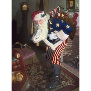 Dean Morrisey-The Promise of Peace and Tranquility - Father Christmas During the Civil War