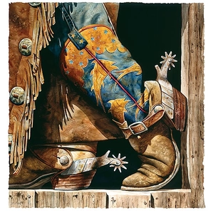 Nelson Boren-Cowboy Fishin Boots Limited Edition