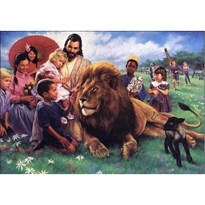 Nathan Greene-The Lion And The Lamb Print Artist Proof