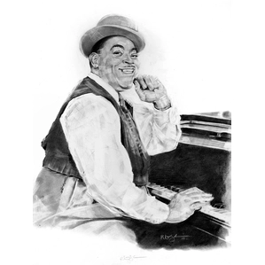 Robert Jackson-Fat-Waller Graphite Pencil on Paper