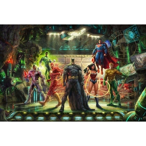 Thomas Kinkade DC Comics-The Justice League