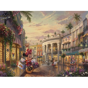 Thomas Kinkade Disney-Minnie Rocks the Dots On Rodeo Drive