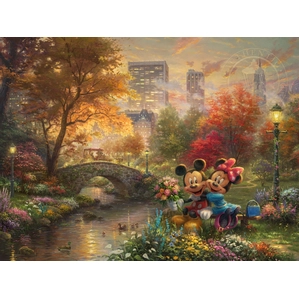 Thomas Kinkade Disney-Mickey and Minnie - Sweetheart Central Park