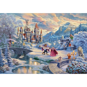Thomas Kinkade Disney-Beauty And The Beast's Winter Enchantment
