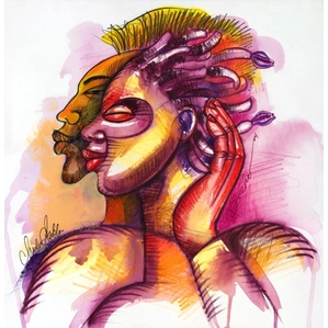 Larry Poncho Brown-Two Of A Kind Giclee Re 25