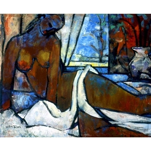 William Tolliver-Ascending Nude Estate Certified Serigraph