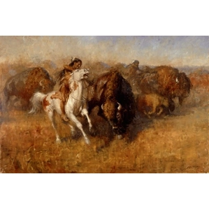 Andy Thomas-Buffalo Hunt By Andy Thomas