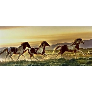 Nancy Glazier-Early Morning Run By Nancy Glazier Canvas Signed & Numbered