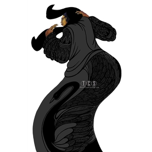 Charles Bibbs-Lady In Black Artist Proof Edition