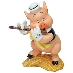 WDCC Disney Classics-Three Little Pigs Fifer Pig I Toot My Flute I Don't Give A Hoot
